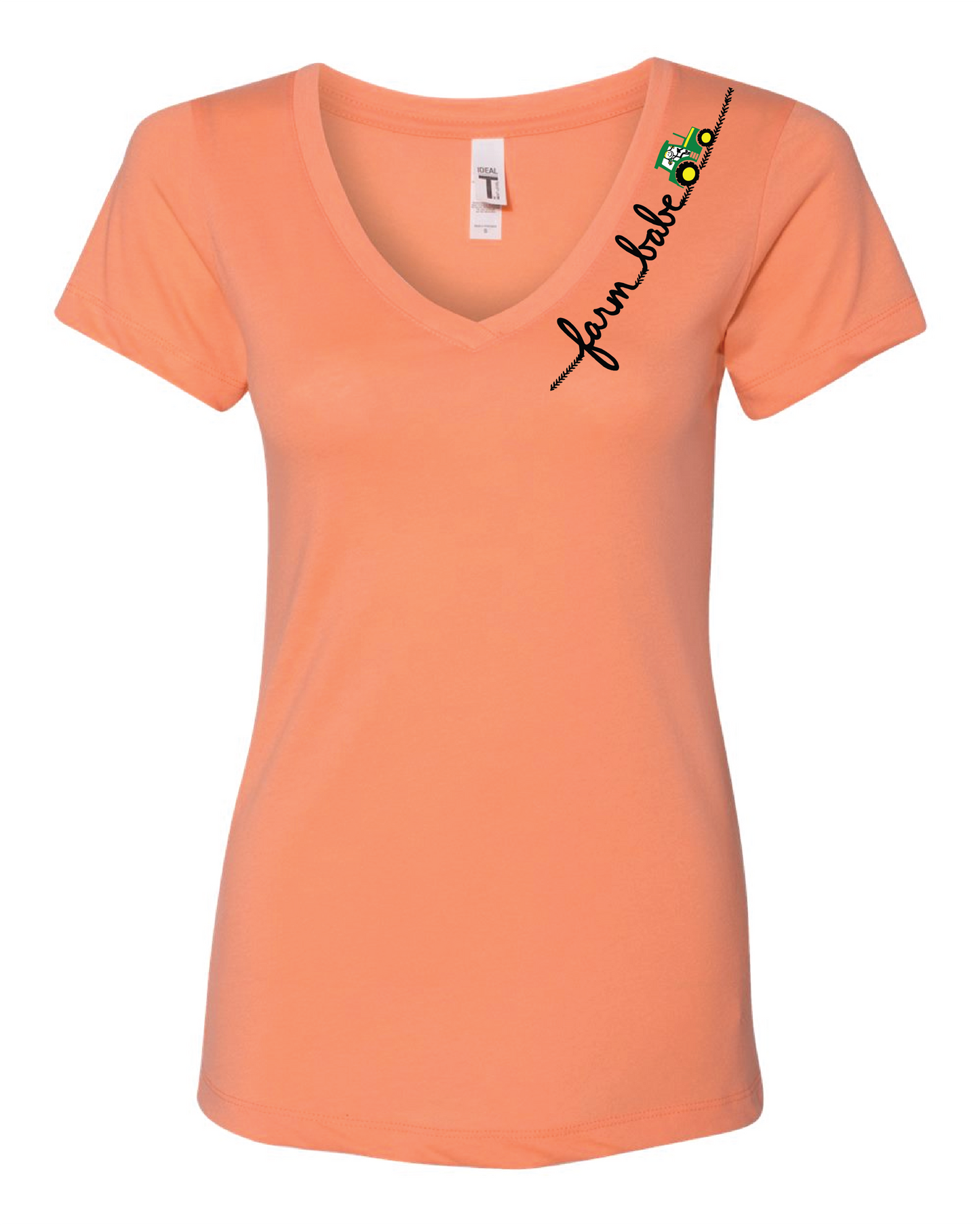 Farm Babe Logo V-Neck Tshirt